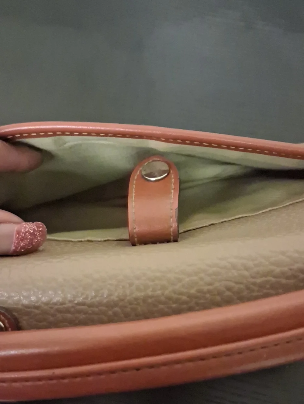 Dooney & Bourke Classic Two-Tone Leather Satchel Bag -